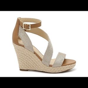 New Gold Jessica Simpson Espadrille wedge